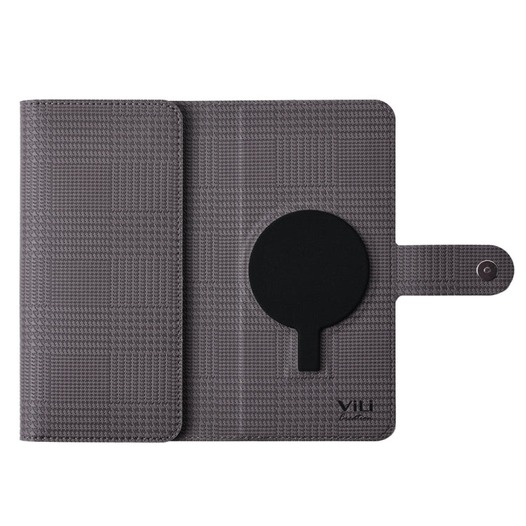 For Samsung Galaxy S24+ 5G ViLi GHA-C Series RFID MagSafe Magnetic Flip Leather Phone Case(Grey) - Galaxy S24+ 5G Cases by ViLi | Online Shopping South Africa | PMC Jewellery | Buy Now Pay Later Mobicred