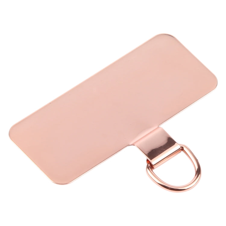 Rectangle Metal Mobile Phone Lanyard Fixing Gasket(Rose Gold) - free shipping - PMc TechLife - Order now!