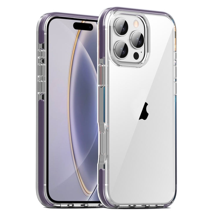 For iPhone 16 Pro Max TPE Airbag TPU+ PC Full Coverage Phone Case(Purple) - iPhone 16 Pro Max Cases by PMC Jewellery | Online Shopping South Africa | PMC Jewellery | Buy Now Pay Later Mobicred