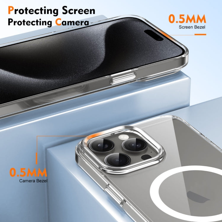 For iPhone 16 Pro Max Ice Feel HD Transparent MagSafe PC Full Coverage Phone Case(White) - iPhone 16 Pro Max Cases by PMC TechLife | Online Shopping South Africa | PMC TechLife | Buy Now Pay Later Mobicred