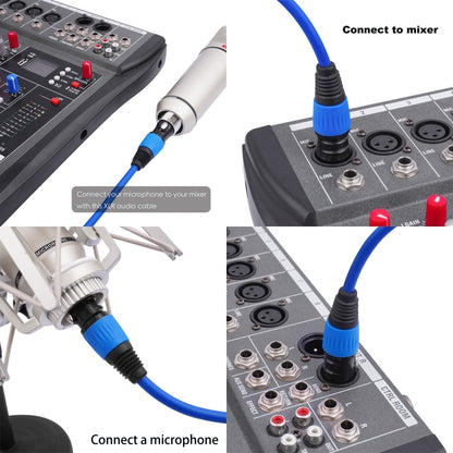 4 Color / Set JC1015 XLR 3pin Male to Female Audio Cable, Length:1.8m - Microphone Audio Cable & Connector by PMC Jewellery | Online Shopping South Africa | PMC Jewellery | Buy Now Pay Later Mobicred