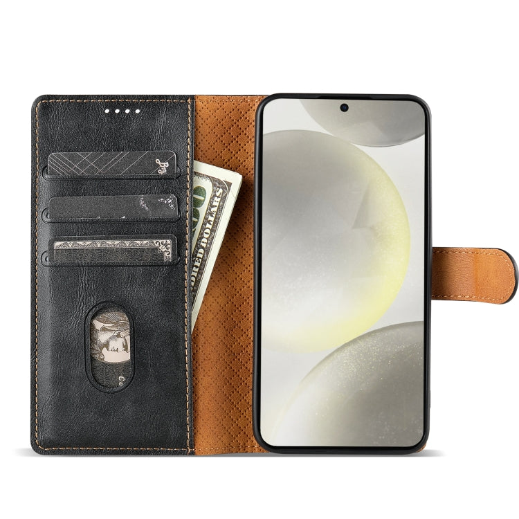 For Motorola Moto G Play 2024 N.BEKUS CSJ-P1 Solid Color Leather Phone Case(Black) - Motorola Cases by N.BEKUS | Online Shopping South Africa | PMC Jewellery | Buy Now Pay Later Mobicred