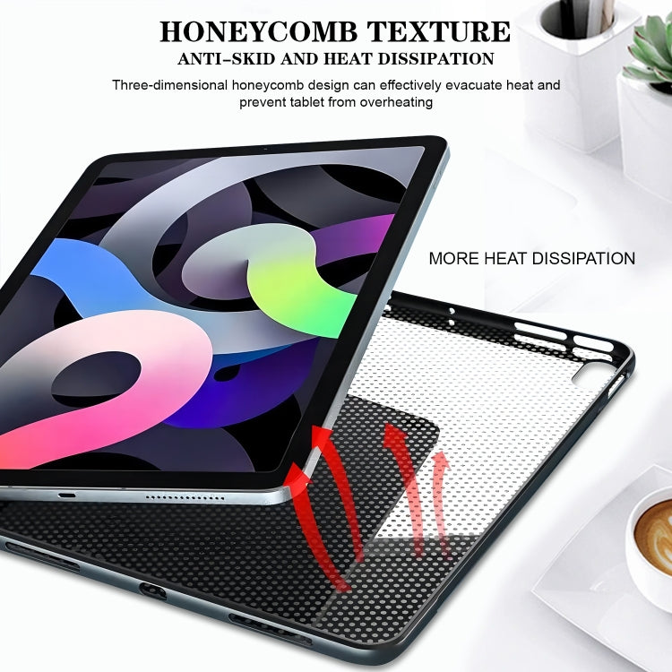 For Lenovo Tab M11 / Xiaoxin Pad 2024 Color Painting Pattern Smart Tablet TPU Case(Black Rose) - Lenovo by PMC Jewellery | Online Shopping South Africa | PMC Jewellery | Buy Now Pay Later Mobicred