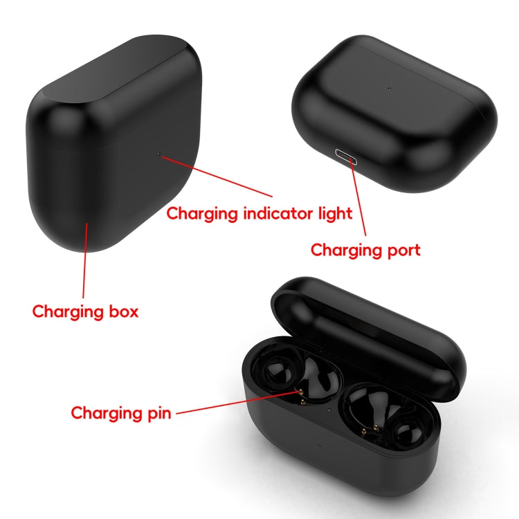 For Jabra Elite 10 Wireless Bluetooth Earphone Charging Box(Black) - Other Accessories by PMC Jewellery | Online Shopping South Africa | PMC Jewellery | Buy Now Pay Later Mobicred