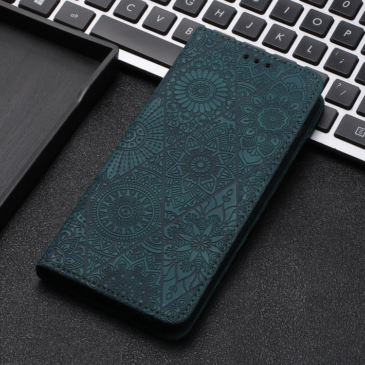 For Google Pixel 9 Pro XL Ethnic Embossed Adsorption Leather Phone Case(Blue) - Google Cases by PMC TechLife | Online Shopping South Africa | PMC TechLife | Buy Now Pay Later Mobicred