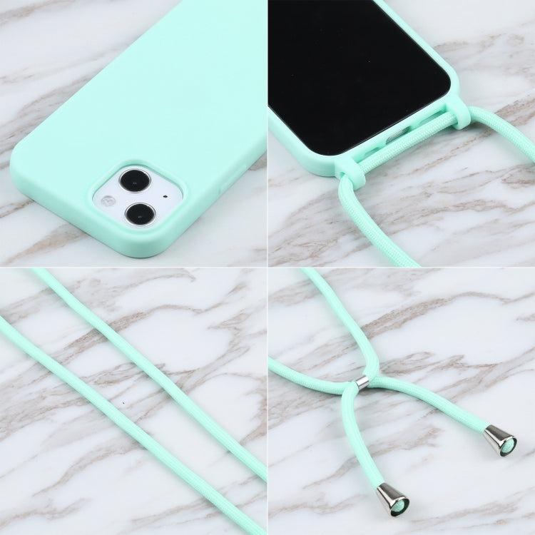 For iPhone 16 Pro Max Candy Colors TPU Protective Phone Case with Lanyard(Mint Green) - iPhone 16 Pro Max Cases by PMC Jewellery | Online Shopping South Africa | PMC Jewellery | Buy Now Pay Later Mobicred