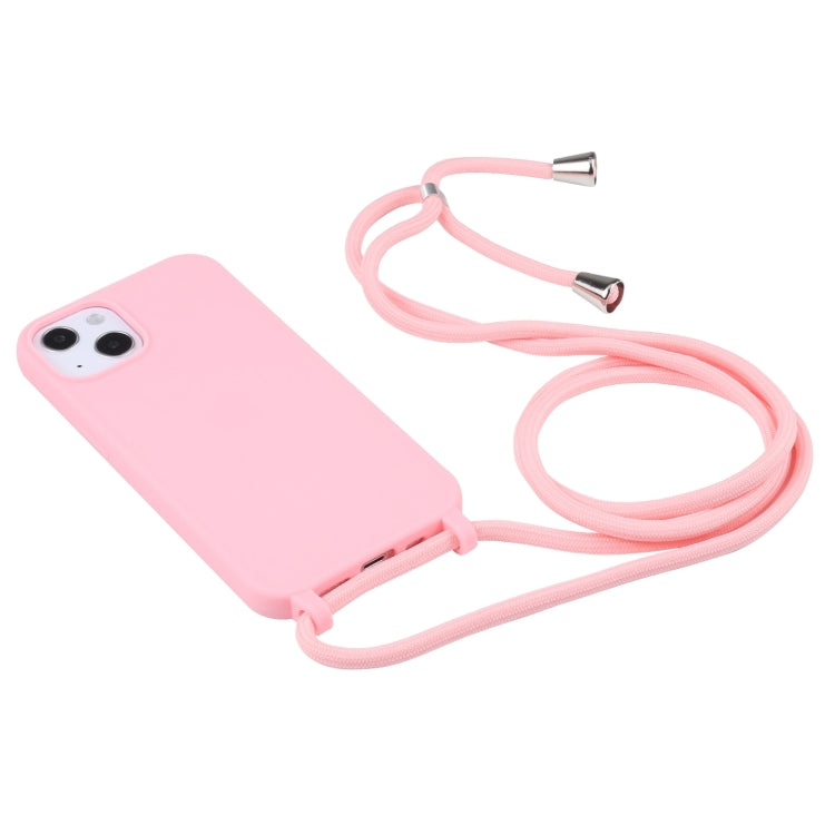 For iPhone 16 Pro Max Candy Colors TPU Protective Phone Case with Lanyard(Pink) - iPhone 16 Pro Max Cases by PMC Jewellery | Online Shopping South Africa | PMC Jewellery | Buy Now Pay Later Mobicred