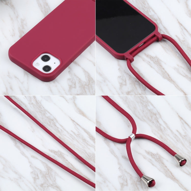 For iPhone 16 Pro Max Candy Colors TPU Protective Phone Case with Lanyard(Red) - iPhone 16 Pro Max Cases by PMC TechLife | Online Shopping South Africa | PMC TechLife | Buy Now Pay Later Mobicred