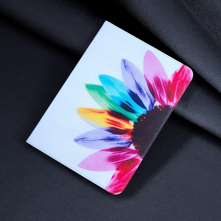 For Samsung Galaxy Tab S9 / S9 FE Colored Drawing Leather Tablet Case(Sun Flower) - free shipping - PMC Jewellery - Order now!