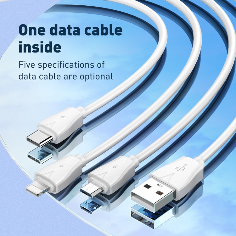 LDNIO Q334 32W Type-C + Dual USB Port Charger with 1m Micro USB Data Cable, Plug Type:US Plug(White) - USB Charger by LDNIO | Online Shopping South Africa | PMC Jewellery | Buy Now Pay Later Mobicred