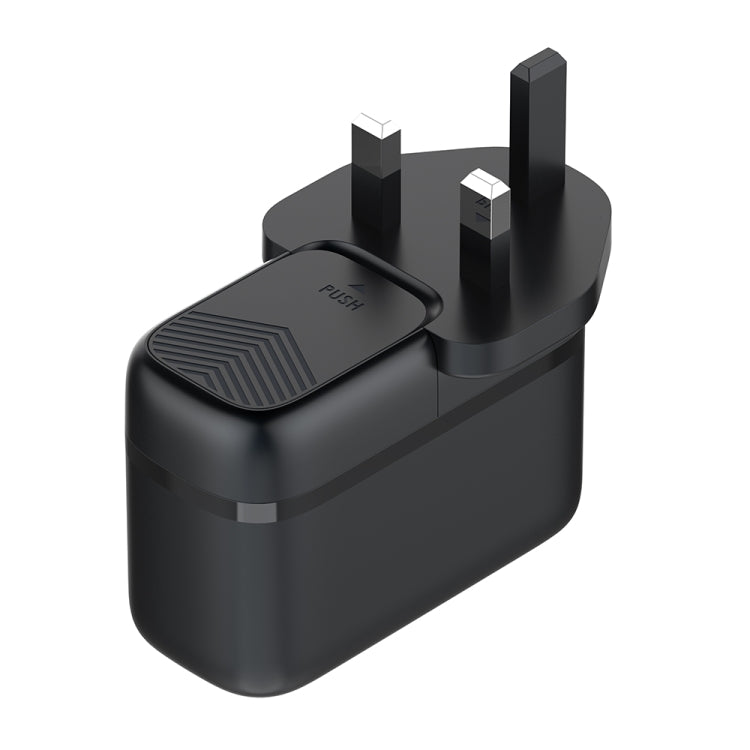 LDNIO Q366 65W USB + Dual Type-C Port Charger with 1m USB-C / Type-C to USB-C / Type-C Data Cable, Plug Type:UK Plug(Black) - USB Charger by LDNIO | Online Shopping South Africa | PMC Jewellery | Buy Now Pay Later Mobicred