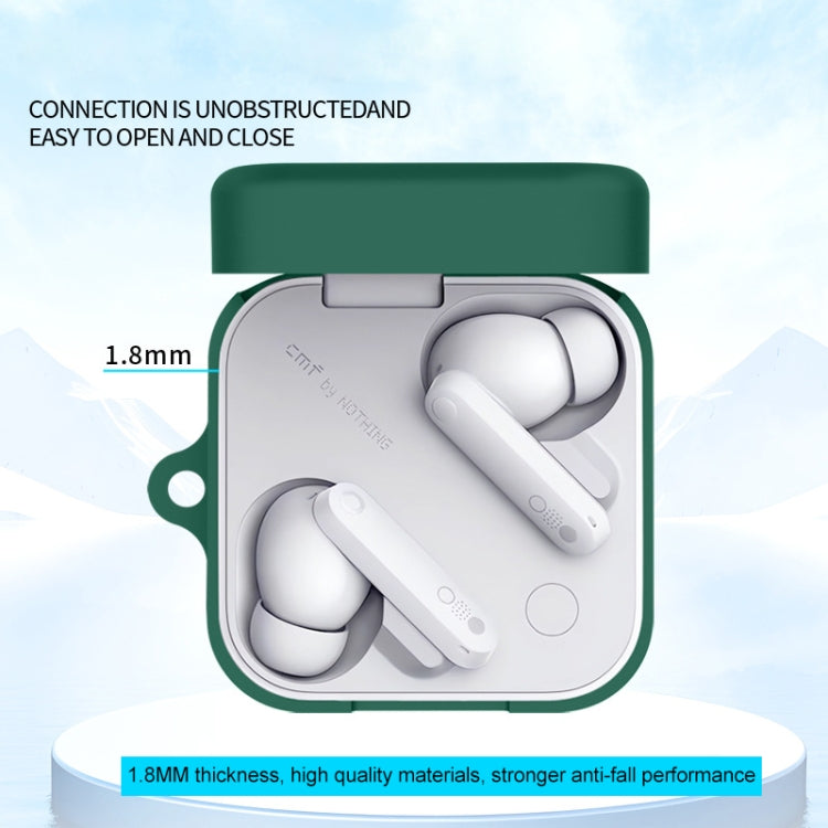 For CMF By Nothing Buds Pro2 Bluetooth Earphone Silicone Protective Case(White) - Other Earphone Case by PMC Jewellery | Online Shopping South Africa | PMC Jewellery | Buy Now Pay Later Mobicred