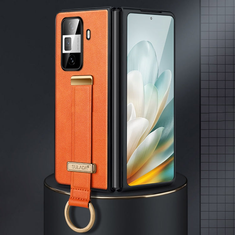 For Honor Magic Vs3 SULADA PC + Leather Texture Skin Feel Shockproof Phone Case(Orange) - free shipping - PMC TechLife - Order now!
