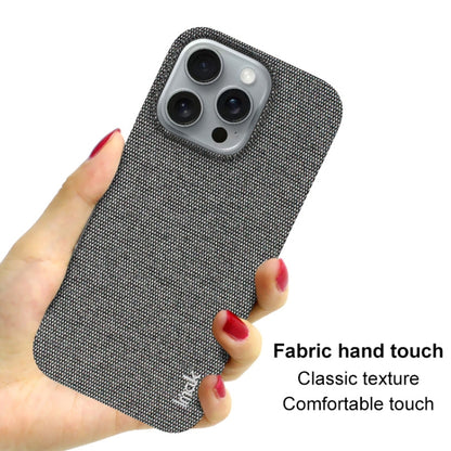 For iPhone 16 Pro Max imak Ruiyi Series Cloth Texture PU + PC Phone Case(Dark Grey) - iPhone 16 Pro Max Cases by imak | Online Shopping South Africa | PMC Jewellery | Buy Now Pay Later Mobicred