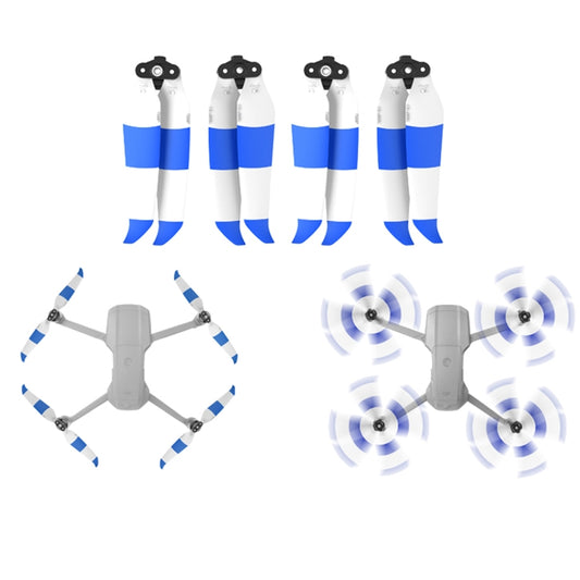 2 Pairs Sunnylife 7238F-2C For DJI Mavic Air 2 Double-sided Two-color Low Noise Quick-release Propellers(Blue White) - DIY Propeller by Sunnylife | Online Shopping South Africa | PMC Jewellery | Buy Now Pay Later Mobicred