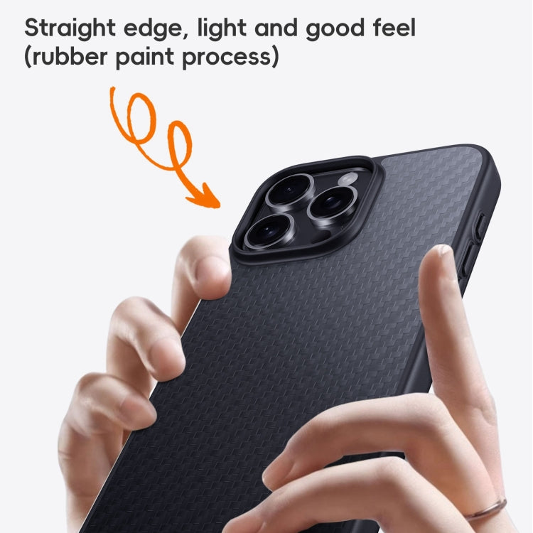 For iPhone 16 Carbon Fiber Kevlar MagSafe Magnetic Phone Case(Black) - iPhone 16 Cases by PMC Jewellery | Online Shopping South Africa | PMC Jewellery | Buy Now Pay Later Mobicred