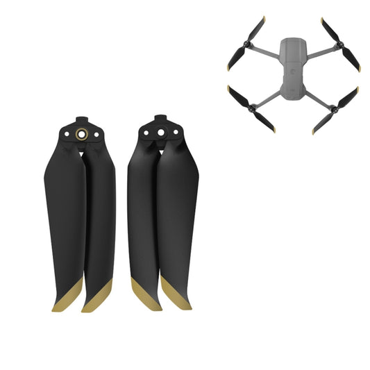 1 Pair Sunnylife 7238F-1 For DJI Mavic Air 2 Low Noise Quick-release Propellers(Gold) - DIY Propeller by Sunnylife | Online Shopping South Africa | PMC Jewellery | Buy Now Pay Later Mobicred