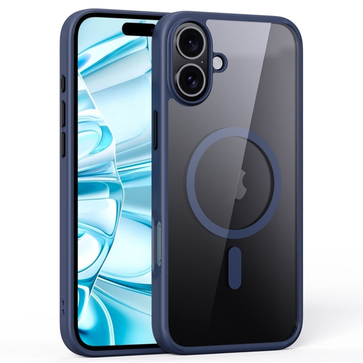 For iPhone 16 Plus Ming Shield Series MagSafe Magnetic Phone Case(Titanium Blue) - iPhone 16 Plus Cases by PMC Jewellery | Online Shopping South Africa | PMC Jewellery | Buy Now Pay Later Mobicred