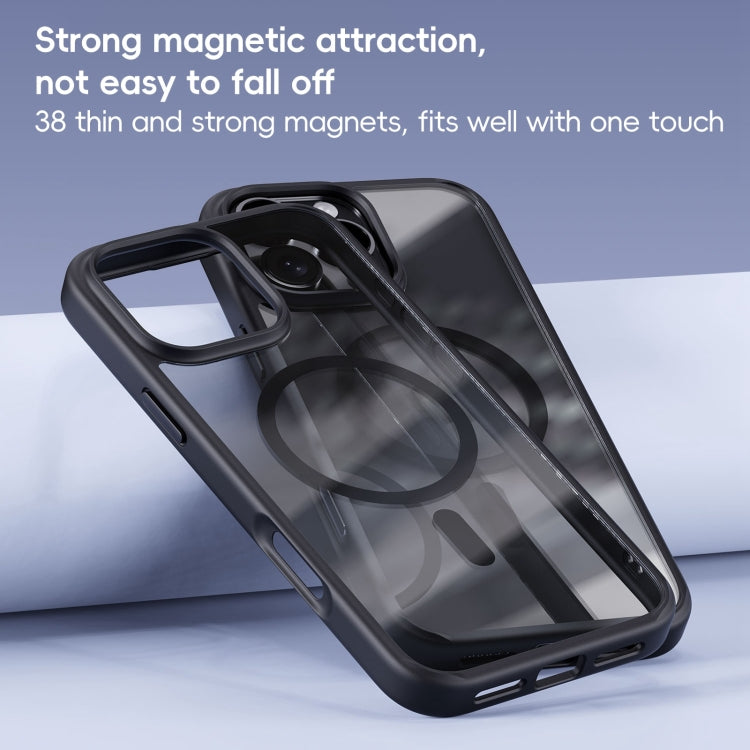 For iPhone 16 Pro Max Ming Shield Series MagSafe Magnetic Phone Case(Frosted Transparent) - iPhone 16 Pro Max Cases by PMC Jewellery | Online Shopping South Africa | PMC Jewellery | Buy Now Pay Later Mobicred