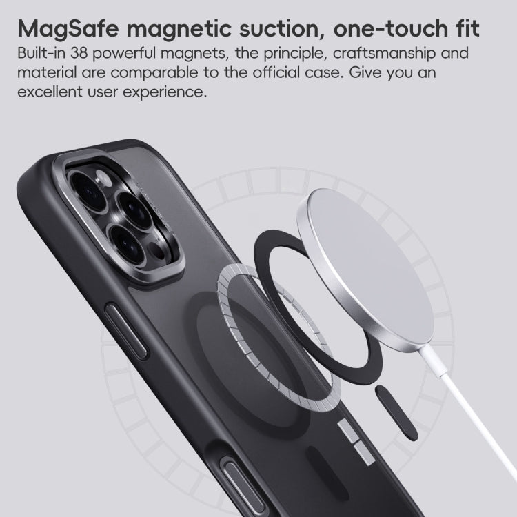 For iPhone 16 Frosted MagSafe Magnetic Phone Case(Grey) - iPhone 16 Cases by PMC Jewellery | Online Shopping South Africa | PMC Jewellery | Buy Now Pay Later Mobicred