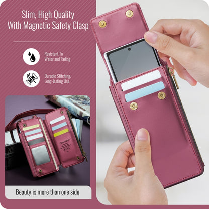 For Samsung Z Fold Series CaseMe Me50 Mini Lanyard Universal Bag(Wine Red) - Galaxy Z Fold6 5G Cases by CaseMe | Online Shopping South Africa | PMC Jewellery | Buy Now Pay Later Mobicred