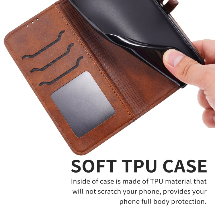 For Samsung Galaxy S25 Ultra 5G Embossed Happy Cat Pattern Flip Leather Phone Case(Brown) - Galaxy S25 Ultra 5G Cases by PMC Jewellery | Online Shopping South Africa | PMC Jewellery | Buy Now Pay Later Mobicred