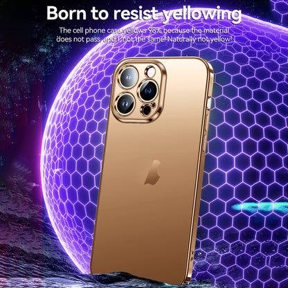 For iPhone 16 Plus SULADA Natural Color Series Electroplating Frosted TPU Phone Case(Gold) - iPhone 16 Plus Cases by SULADA | Online Shopping South Africa | PMC Jewellery | Buy Now Pay Later Mobicred