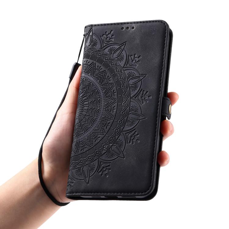 For iPhone 16e Skin Feel Totem Embossed Leather Phone Case(Black) - iPhone 16e Cases by PMC TechLife | Online Shopping South Africa | PMC TechLife | Buy Now Pay Later Mobicred