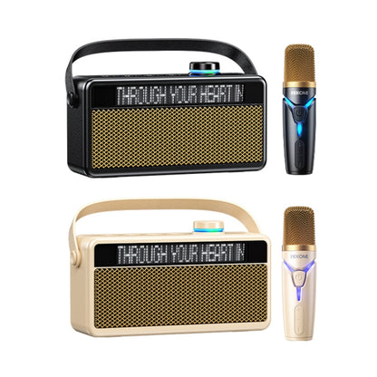 WK Beluga D17 Lyrics Bluetooth Speaker(Beige) - Desktop Speaker by WK | Online Shopping South Africa | PMC Jewellery | Buy Now Pay Later Mobicred