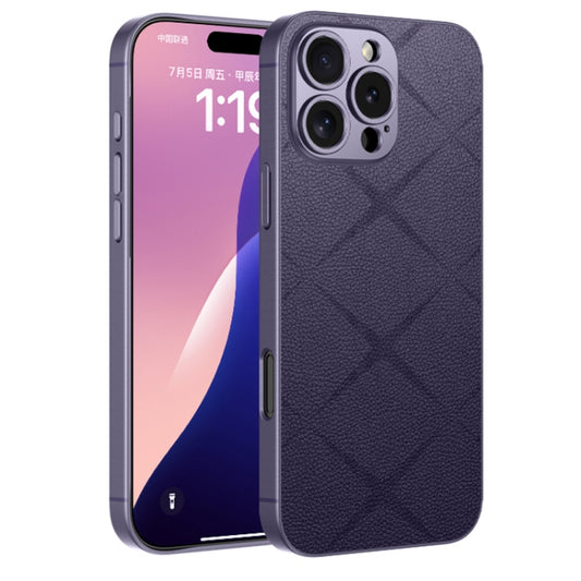 For iPhone 16 Pro Max GKK Asterism Metal Paint Skin Feel Leather Full Coverage Phone Case(Purple) - iPhone 16 Pro Max Cases by GKK | Online Shopping South Africa | PMC Jewellery | Buy Now Pay Later Mobicred