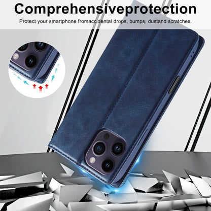 For iPhone 16 Pro Max LC.IMEEKE RFID Anti-theft Leather Phone Case(Blue) - iPhone 16 Pro Max Cases by LC.IMEEKE | Online Shopping South Africa | PMC Jewellery | Buy Now Pay Later Mobicred