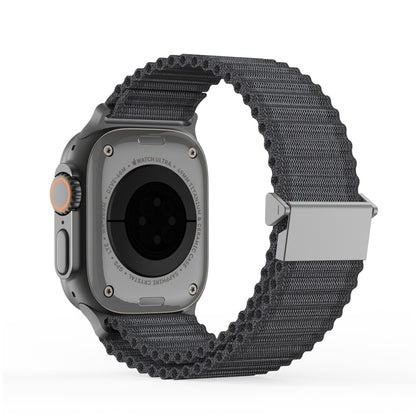 For Apple Watch Series 8 45mm DUX DUCIS YC Series Ocean Nylon Watch Band(Dark Grey) - Watch Bands by DUX DUCIS | Online Shopping South Africa | PMC Jewellery | Buy Now Pay Later Mobicred