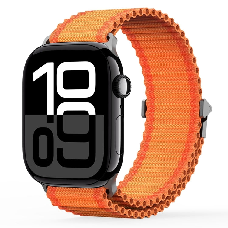 For Apple Watch Series 10 46mm DUX DUCIS YC Series Ocean Nylon Watch Band(Orange) - Watch Bands by DUX DUCIS | Online Shopping South Africa | PMC Jewellery | Buy Now Pay Later Mobicred