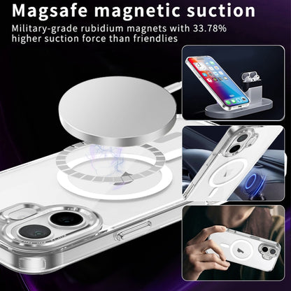 For iPhone 16 Plus Ice Color Magnetic Series Magsafe Magnetic PC Hybrid TPU Phone Case(Transparent) - iPhone 16 Plus Cases by PMC Jewellery | Online Shopping South Africa | PMC Jewellery | Buy Now Pay Later Mobicred