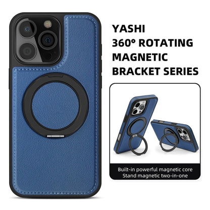 For iPhone 16 Yashi 360 Degree Rotating MagSafe Holder Phone Case(Blue) - iPhone 16 Cases by PMC Jewellery | Online Shopping South Africa | PMC Jewellery | Buy Now Pay Later Mobicred