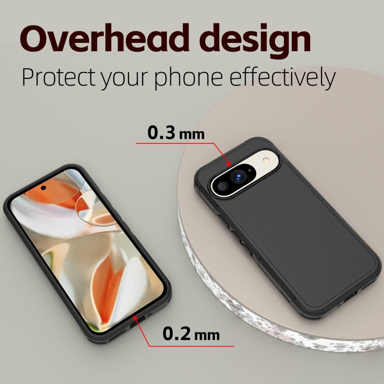 For Google Pixel 9 RedPepper Armor PC Hybrid TPU Phone Case(Black) - Google Cases by RedPepper | Online Shopping South Africa | PMC Jewellery | Buy Now Pay Later Mobicred