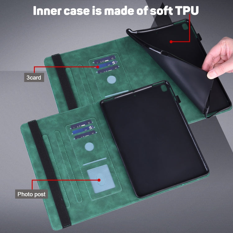 For Honor Pad X9 Peacock Embossed Pattern Leather Tablet Case(Green) - Honor by PMC TechLife | Online Shopping South Africa | PMC TechLife | Buy Now Pay Later Mobicred