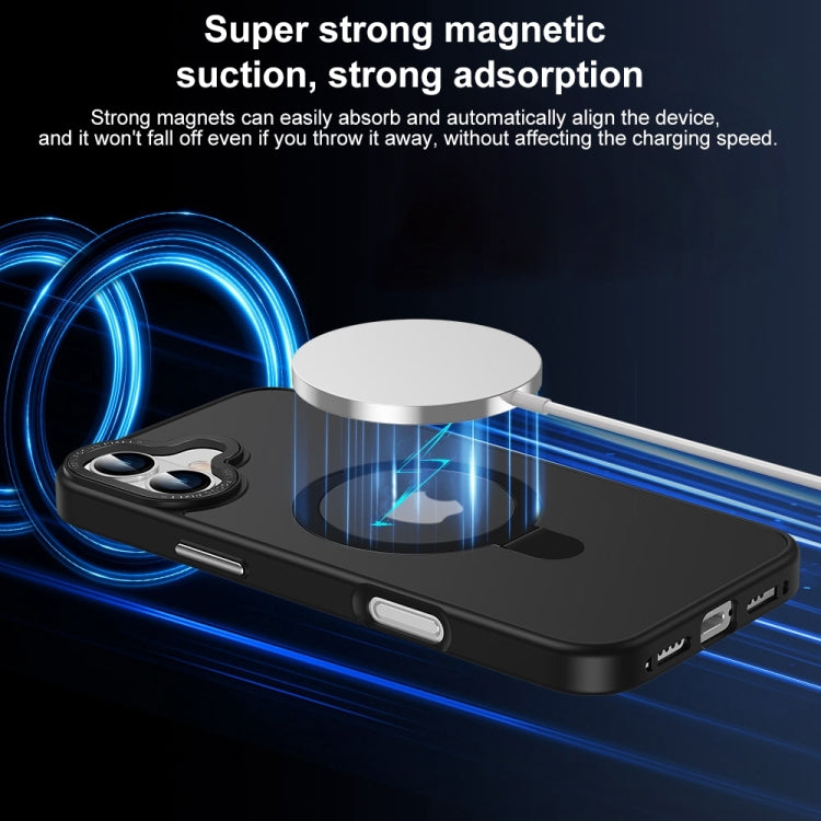 For iPhone 16 Pro Max Skin Feel MagSafe Magnetic Holder Phone Case(Transparent) - iPhone 16 Pro Max Cases by PMC Jewellery | Online Shopping South Africa | PMC Jewellery | Buy Now Pay Later Mobicred