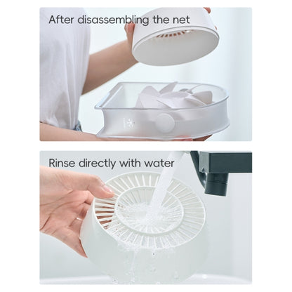 WEKOME WT-F25 Hurricane Transparent Desktop Fan(White) - Electric Fans by WK | Online Shopping South Africa | PMC Jewellery | Buy Now Pay Later Mobicred