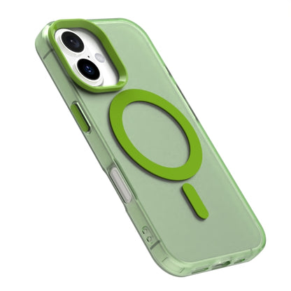 For iPhone 16 Plus Candy Magsafe PC Hybrid TPU Phone Case(Green) - iPhone 16 Plus Cases by PMC Jewellery | Online Shopping South Africa | PMC Jewellery | Buy Now Pay Later Mobicred