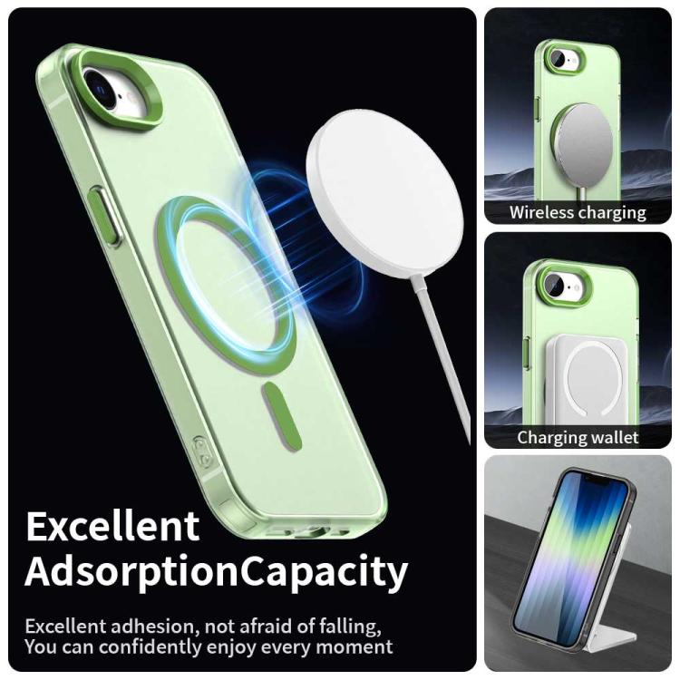 For iPhone 16e Candy Magsafe PC Hybrid TPU Phone Case(Green) - iPhone 16e Cases by PMC TechLife | Online Shopping South Africa | PMC TechLife | Buy Now Pay Later Mobicred