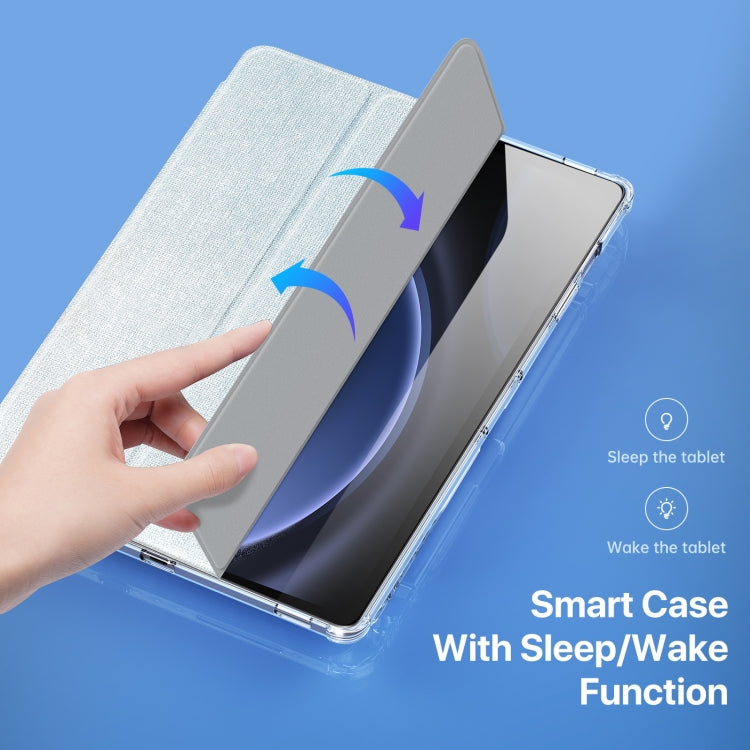 For Samsung Galaxy Tab S10+ DUX DUCIS Unid Series PU+TPU Smart Tablet Case(Blue) - Tab S10+ Cases by DUX DUCIS | Online Shopping South Africa | PMC Jewellery | Buy Now Pay Later Mobicred