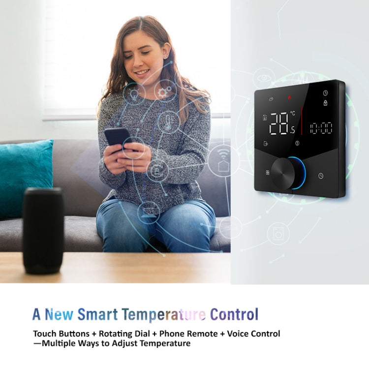 BHT-009GBLW-MT Electric Heating WiFi Smart Home LED Thermostat with Matter(White) - Thermostat & Thermometer by PMC Jewellery | Online Shopping South Africa | PMC Jewellery | Buy Now Pay Later Mobicred