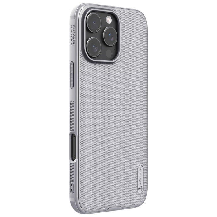 For iPhone 16 Pro NILLKIN Frosted Shield Pro PC + TPU Phone Case(Silver) - iPhone 16 Pro Cases by NILLKIN | Online Shopping South Africa | PMC Jewellery | Buy Now Pay Later Mobicred