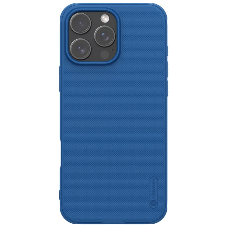 For iPhone 16 Pro NILLKIN Frosted Shield Pro PC + TPU Phone Case(Blue) - iPhone 16 Pro Cases by NILLKIN | Online Shopping South Africa | PMC Jewellery | Buy Now Pay Later Mobicred