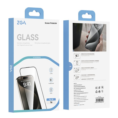 For iPhone 16 ZGA 0.33mm 2.5D Anti-static HD Tempered Glass Film - iPhone 16 Tempered Glass by ZGA | Online Shopping South Africa | PMC Jewellery | Buy Now Pay Later Mobicred