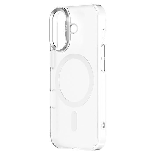 For iPhone 16 ZGA Magsafe Clear PC Tempered Glass Phone Case(Frosted White) - iPhone 16 Cases by ZGA | Online Shopping South Africa | PMC Jewellery | Buy Now Pay Later Mobicred