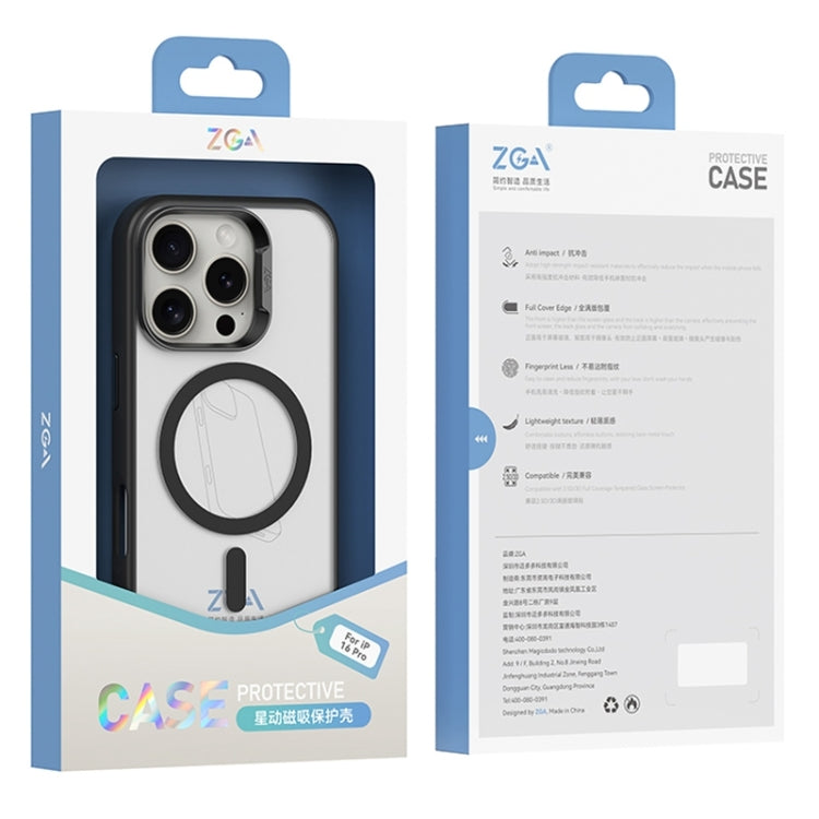 For iPhone 16 Pro ZGA Magsafe Frosted PC Hybrid TPU Phone Case(Grey) - iPhone 16 Pro Cases by ZGA | Online Shopping South Africa | PMC Jewellery | Buy Now Pay Later Mobicred