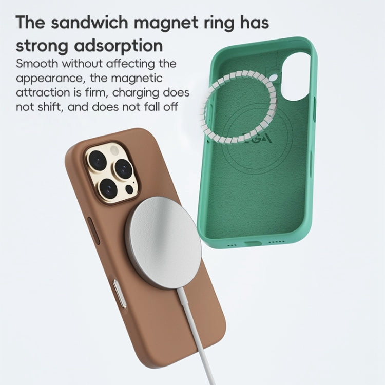 For iPhone 16 ZGA Colorful Liquid Silicone Magsafe Phone Case(Green) - iPhone 16 Cases by ZGA | Online Shopping South Africa | PMC Jewellery | Buy Now Pay Later Mobicred