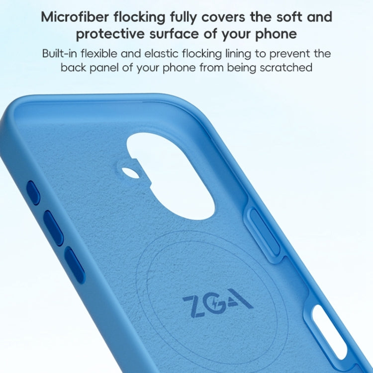 For iPhone 16 ZGA Colorful Liquid Silicone Magsafe Phone Case(Black) - iPhone 16 Cases by ZGA | Online Shopping South Africa | PMC Jewellery | Buy Now Pay Later Mobicred